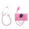 Aparelho de Pressão Bic Adulto Velcro com Estetoscópio Duo + Bolsa Rosa