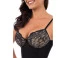 Body Boxer Lace Macaquinho C/ Renda e Bojo Preto Plié