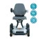 Cadeira de Rodas Motorizada Dobrável até 120 Kg Spacemed Dellamed