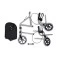 Andador Dobrável 3 Rodas D11 até 100 kg - Dellamed