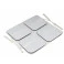 Eletrodo De Silicone 5x5cm C/ 4 unidades - Quadrado