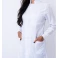 Jaleco Feminino Gabardine Botões Cobertos Gola Padre EGG Aspen