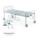 Cama Fawler Simples 2 Manivelas com Grade DX Dellamed