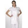Jaleco Feminino Cavado S/ Manga Gola Padre PP Aspen 