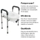 Assento Sanitario Elevado com Barra de Apoio Lateral Pro18