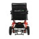 cadeira de rodas motorizada power lite vermelha parte de trás