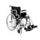 Cadeira de Rodas Dobrável Coyote Aço 44cm - Aço Reforçado, Rodas Grandes