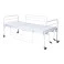 Cama Fawler Simples 2 Manivelas Com Rodízio e Grade