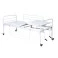 Cama Fawler Simples 2 Manivelas Com Rodízio e Grade