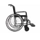 Cadeira de Rodas M2000 com Pneus Maciços 40cm (85kg) Preta 