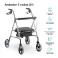Andador com 4 Rodas Assento e Cesta D12 Dellamed