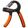 Hand Grip Ajustável 10 a 40kg na cor preta e boracha laranja da marca ACTE