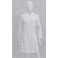 Jaleco Feminino Gabardine Botões Cobertos Gola Padre G Aspen