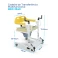 Cadeira de Transferência Multifuncional até 120kg MED 3040 - 4 em 1 com Elevação Manual e Assento Regulável 