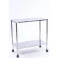 Mesa Auxiliar Inox Sem Rodizio 43x93x80 Ouro Verde