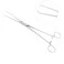 Pinça Pozzi Reta 24cm ABC: para colo uterino | Casa Médica